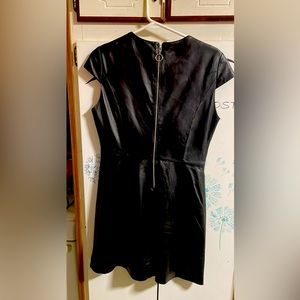 Genuine Leathet Little Black Dress. HEAD TURNER! SEXY!